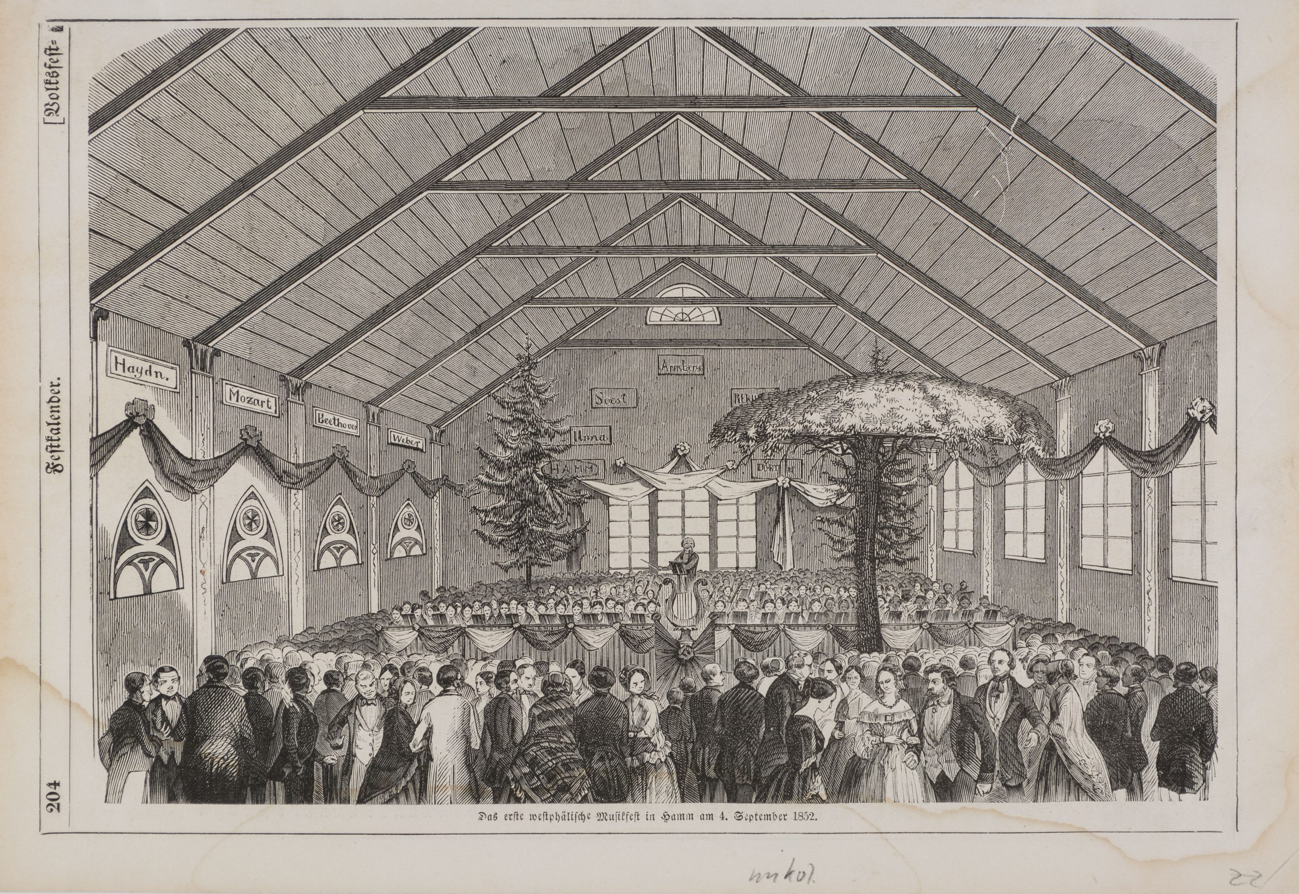 Musikfest am 4. 9. 1852